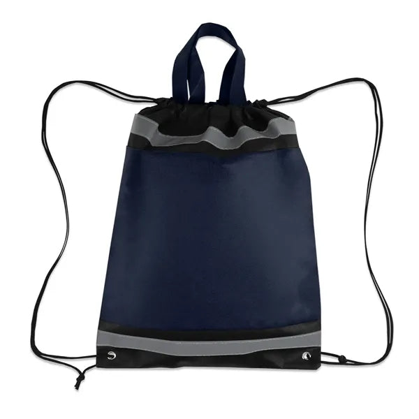 Reflective Non-Woven Drawstring Cinch Bag