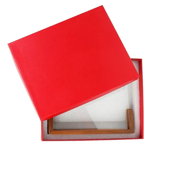 Mirror Recognition Plaque on Wood Base