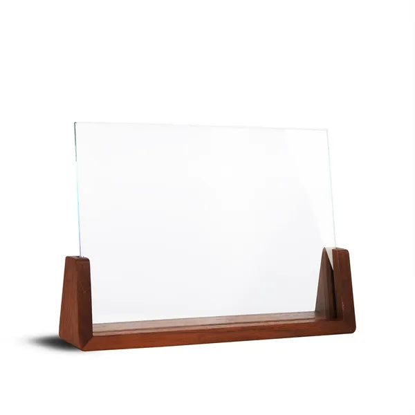Mirror Recognition Plaque on Wood Base
