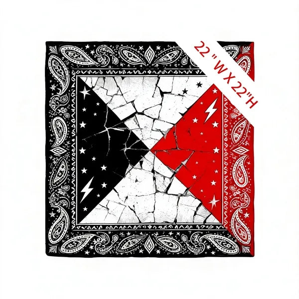 100% Cotton Bandanna (22" x 22")