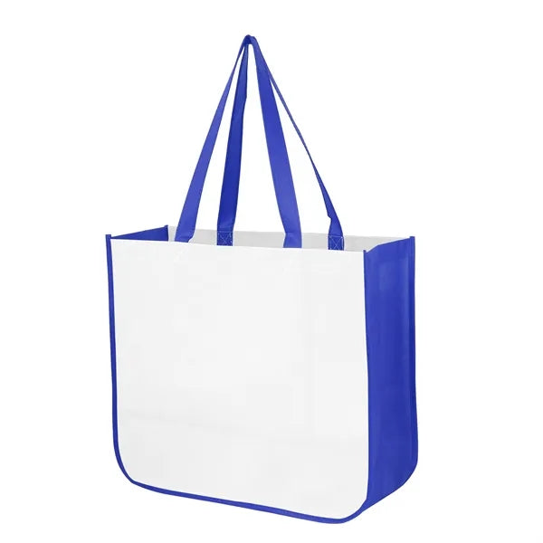 Extra Large Curved Bottom Laminated Tote Bag