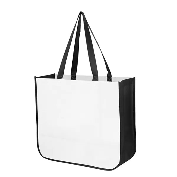 Extra Large Curved Bottom Laminated Tote Bag