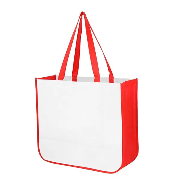 Extra Large Curved Bottom Laminated Tote Bag
