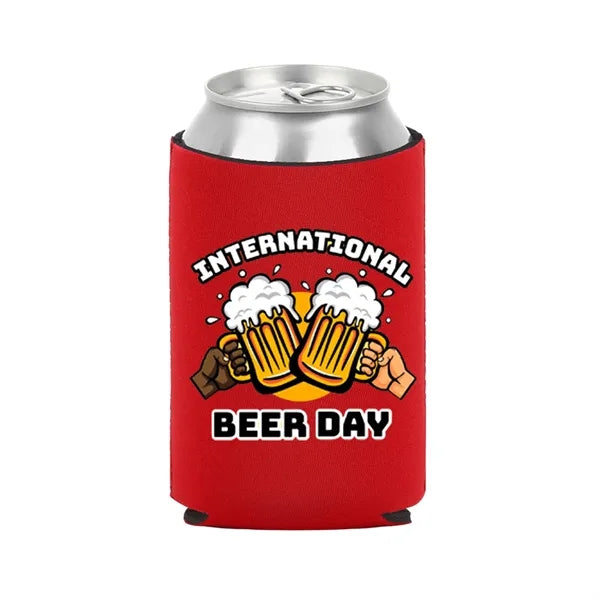 Collapsible Neoprene Can Cooler (3 Sided Imprint)