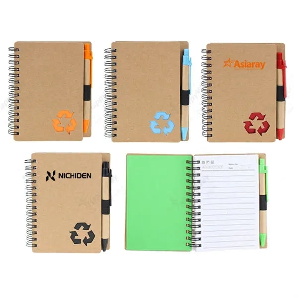 Notepad with Pen in Holder