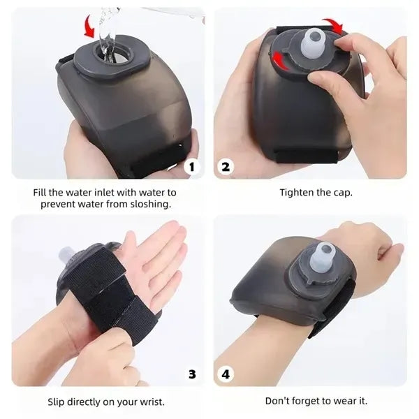 Hands Free Adjustable Wrist Water Bottle
