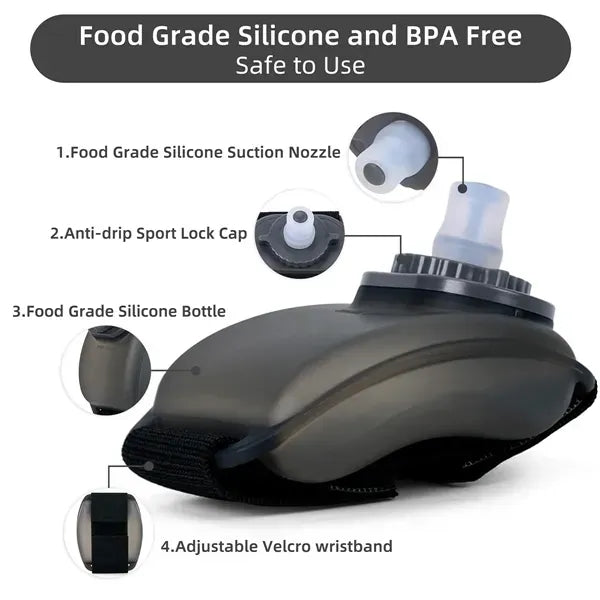 Hands Free Adjustable Wrist Water Bottle