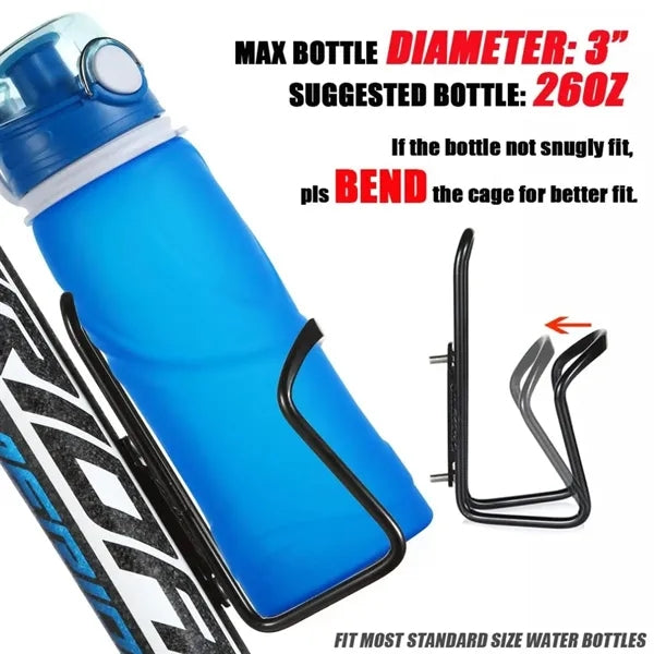 Bike Water Bottle Holder Cages Set