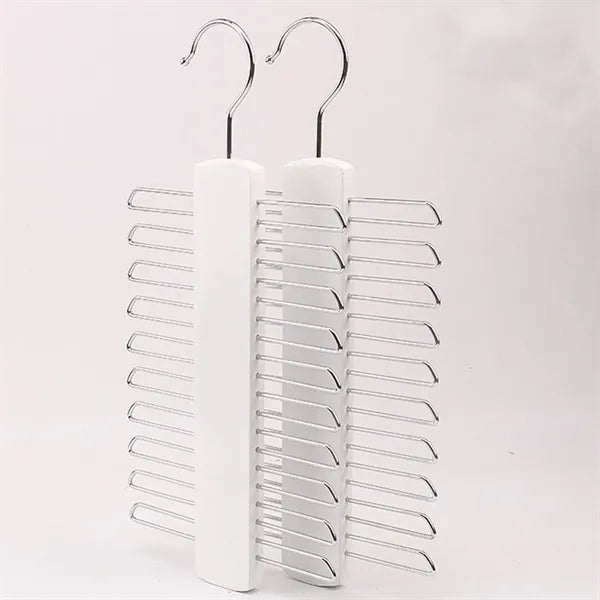 Rotating Wooden Tie Rack