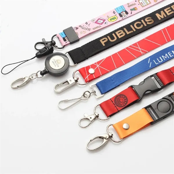 Polyester Heat Transfer Mobile Phone Badge ID Lanyard