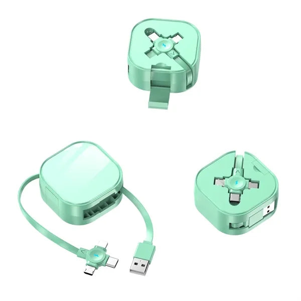 Fast Charging 3-in-1 Cable with Retractable Stand