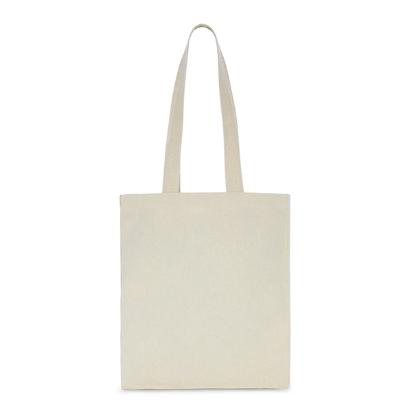 Canvas Book Bag w/ Gusset - Natural