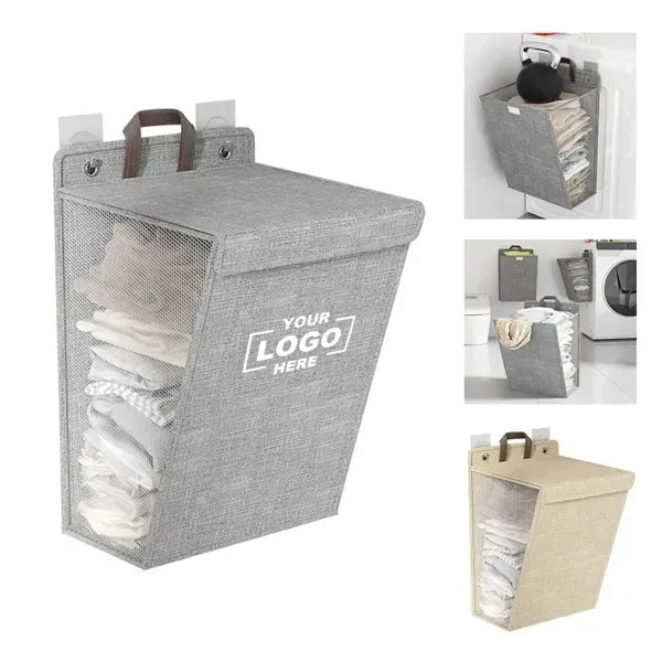 Wall Mounted Snap Open Laundry Bag
