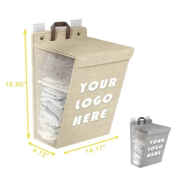 Wall Mounted Snap Open Laundry Bag