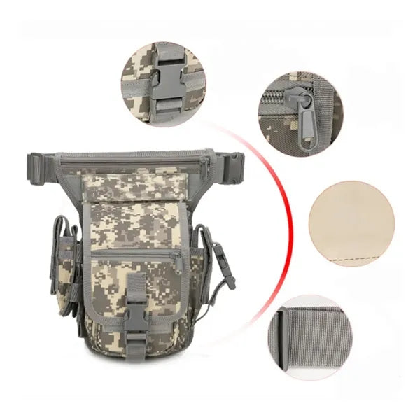 Heavy Duty Tactical Drop Leg Bag Waist Thigh Pack