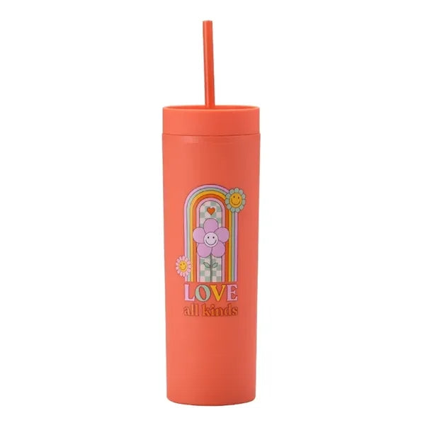 Water Bottle with Straw