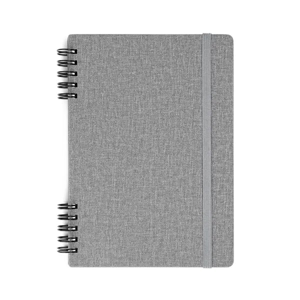 Spiral Linen Leather Notebook