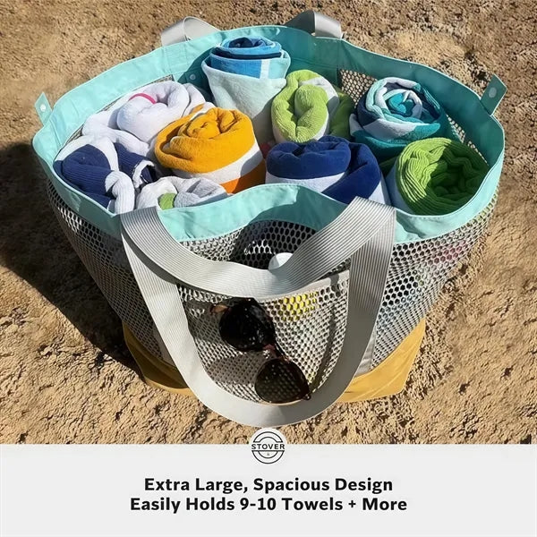 Packable Mesh Beach Tote Bag Large Capacity for Beach