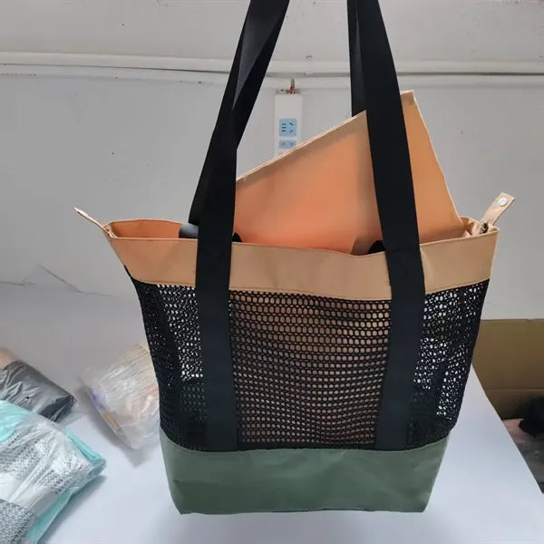 Packable Mesh Beach Tote Bag Large Capacity for Beach