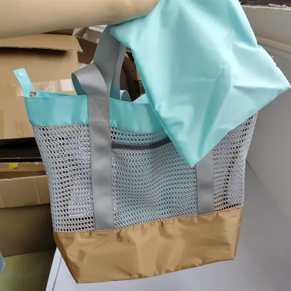 Packable Mesh Beach Tote Bag Large Capacity for Beach