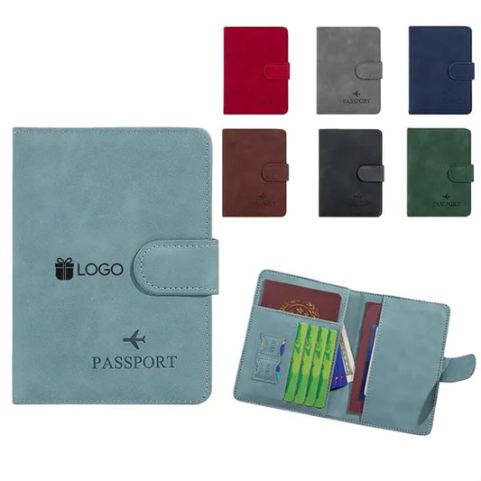 Matte RFID Blocking Passport Holder with Card Slots Travel