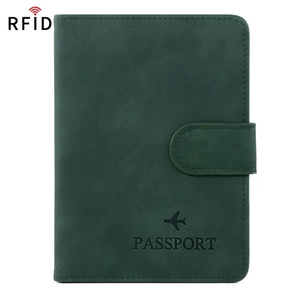 Matte RFID Blocking Passport Holder with Card Slots Travel