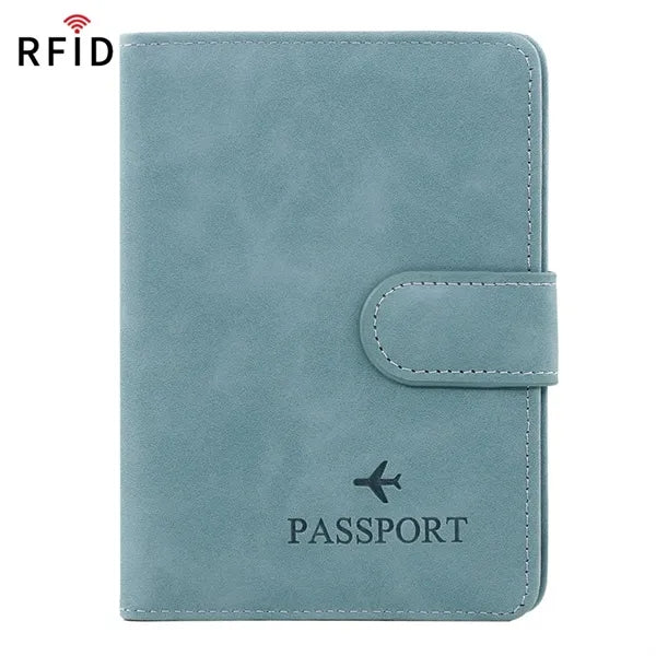 Matte RFID Blocking Passport Holder with Card Slots Travel