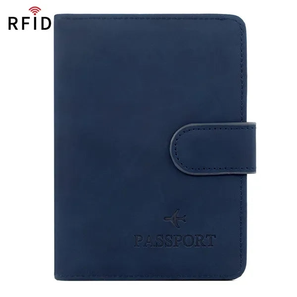 Matte RFID Blocking Passport Holder with Card Slots Travel