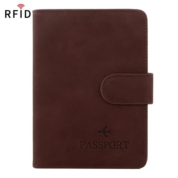 Matte RFID Blocking Passport Holder with Card Slots Travel