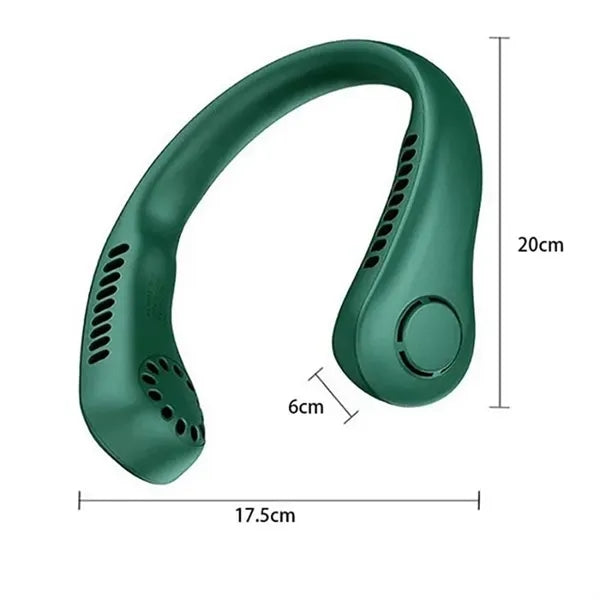 3000Mah Silicone Usb Powered Portable Neck Fan