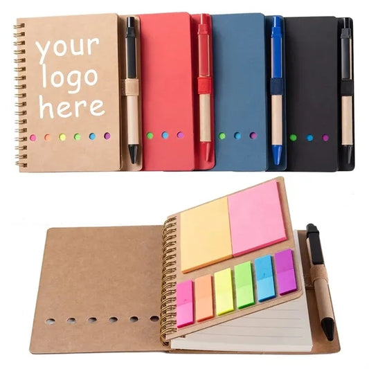 Kraft Paper Cover Notepad With Pen