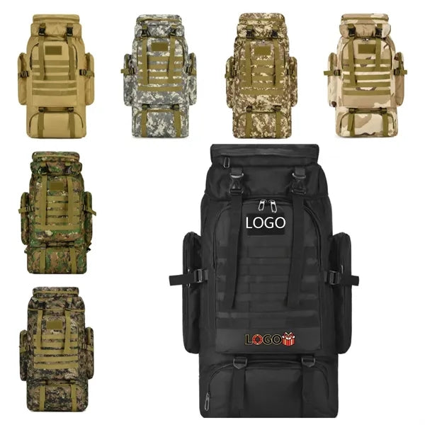 Outdoor Backpack Large Capacity Tactical Travel Hiking Camo