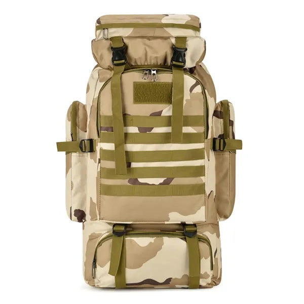 Outdoor Backpack Large Capacity Tactical Travel Hiking Camo