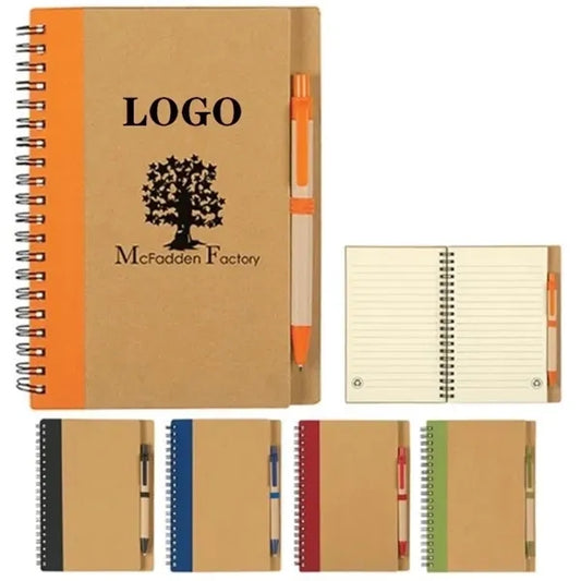 Eco Spiral Notebook With Pen