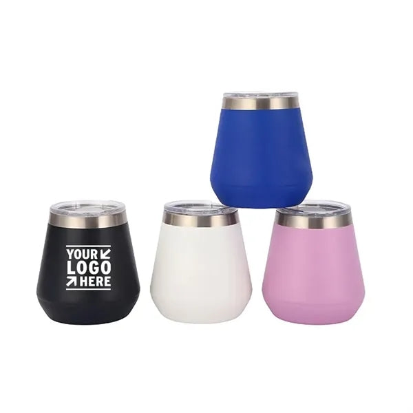 9 Oz. Stainless Steel Vacuum Insulated Wine Tumbler