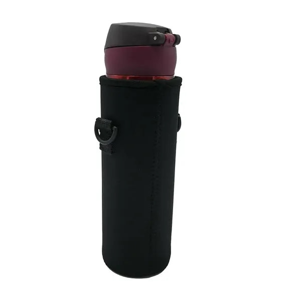 Neoprene Water Bottle Carrier Bag with Shoulder Strap