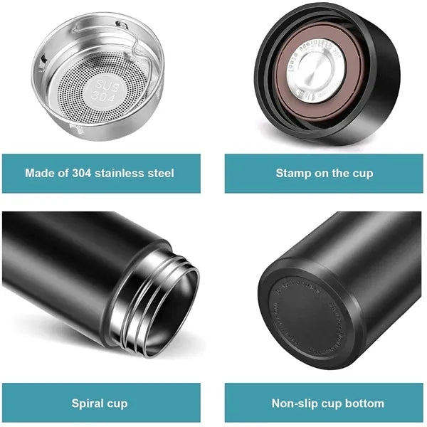 Smart Insulated Water Bottle With Led