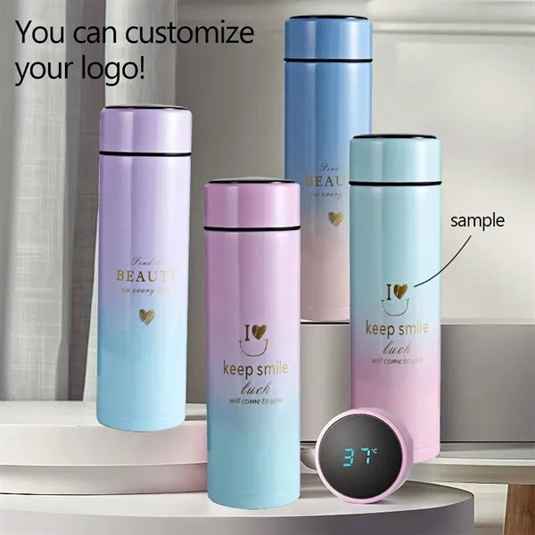 Smart Insulated Water Bottle With Led