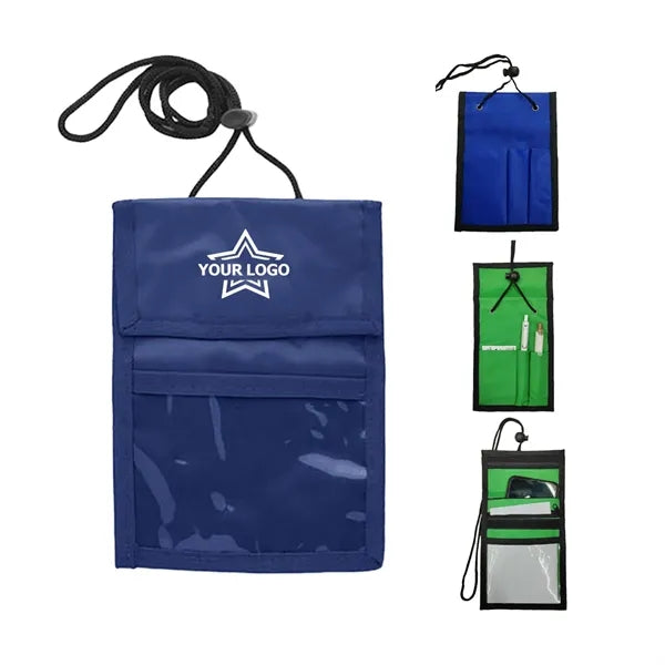 Event Badge Holder with Credential Wallet Pouches