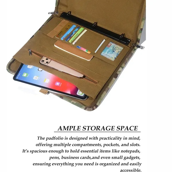 Tactical Padfolio Portfolio Binder with Zipper