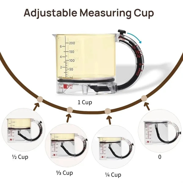 4 in 1 adjustable measuring cup