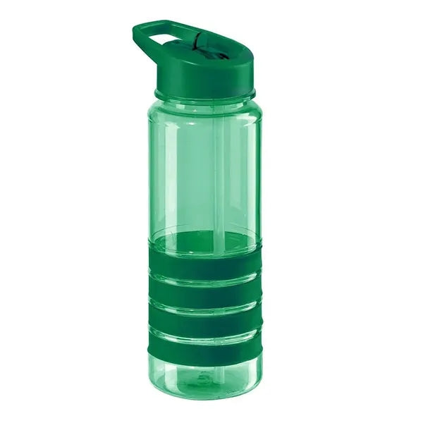 26Oz Lightweight Durable Plastic Water Bottle W/ Straw