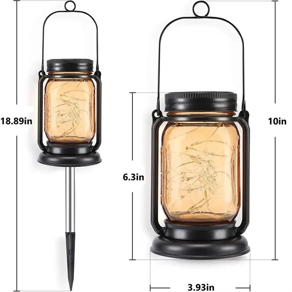 Outdoor Mason Jar Solar Lamp