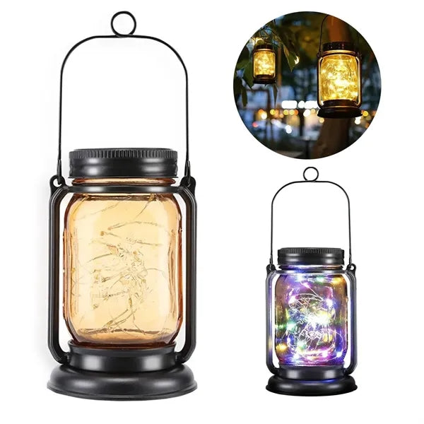 Outdoor Mason Jar Solar Lamp