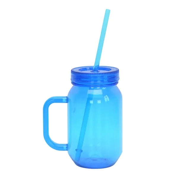 18oz Plastic Straw Cup