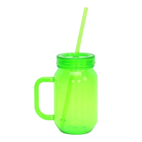18oz Plastic Straw Cup
