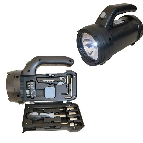 17-Piece Outdoor Tool Kit with LED Flashlight
