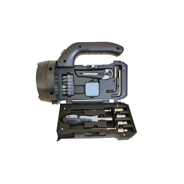 17-Piece Outdoor Tool Kit with LED Flashlight