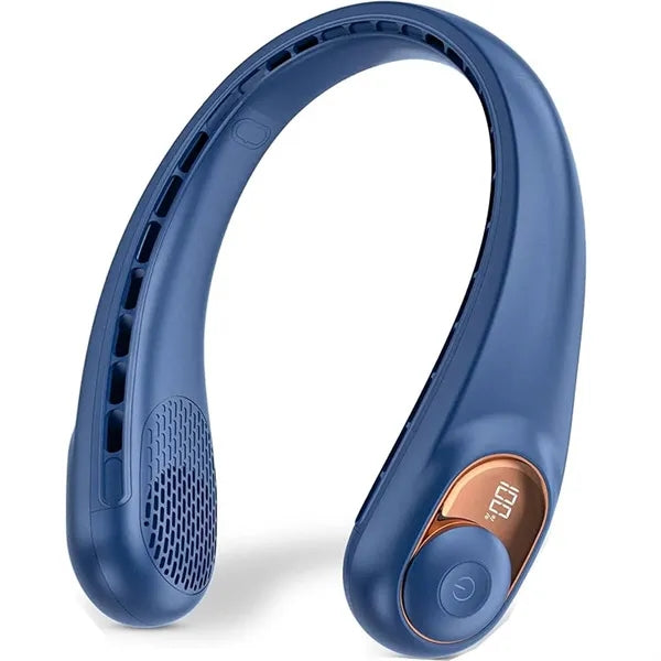 Portable USB Charging Neck Fan w/ Quiet Design