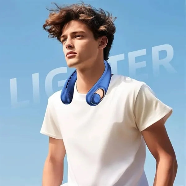 Portable USB Charging Neck Fan w/ Quiet Design